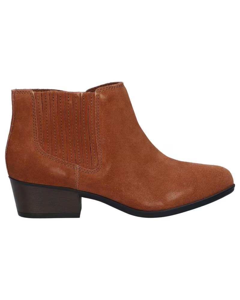 Botines de Mujer Clarks 26153052 Adreena Flora Tan Suede