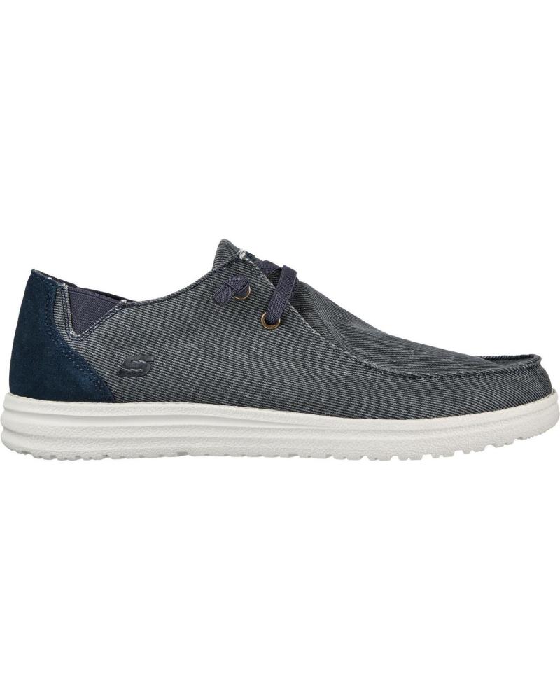 SKECHERS 66387 ZAPATILLAS DE LONA DEPORTIVAS PARA HOMBRE AZUL
