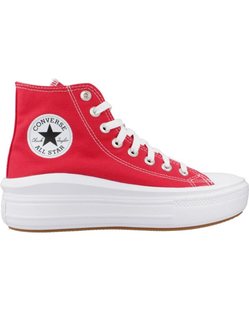 Deportivas de Mujer y Niña CONVERSE CHUCK TAYLOR ALL STAR MOVE PLATFORM ROJO