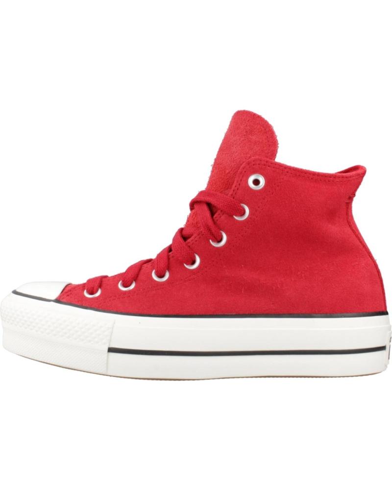Deportivas de Mujer y Niña CONVERSE CHUCK TAYLOR ALL STAR LIFT SUEDE ROJO