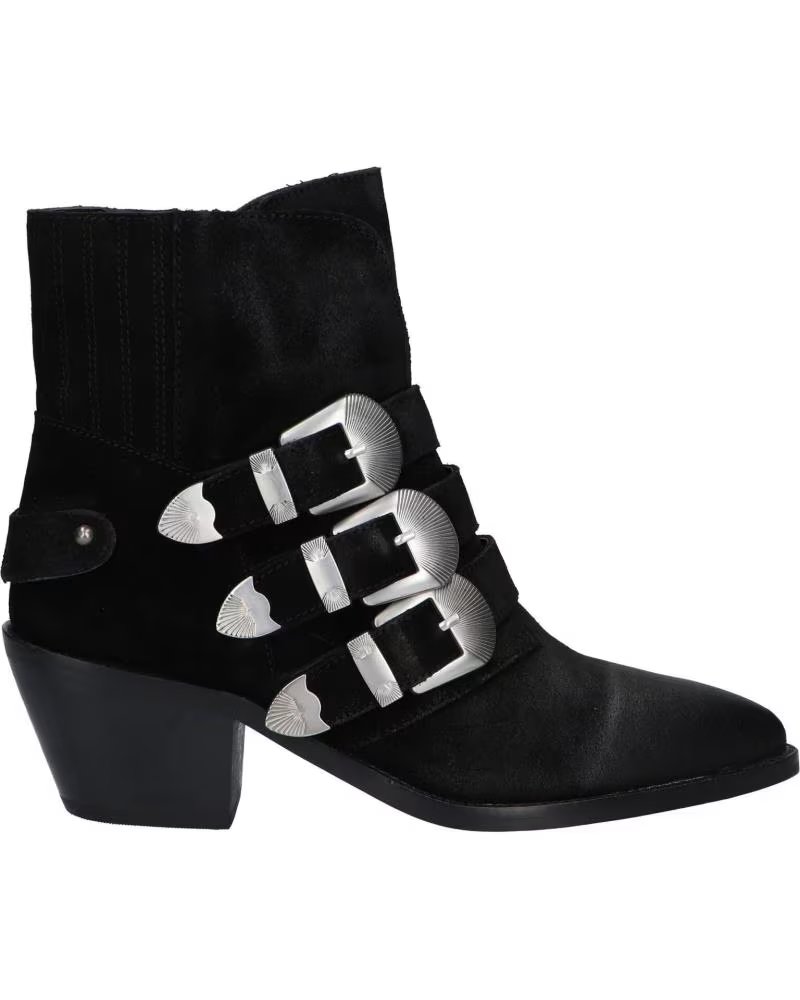 Botines de Mujer Pepe Jeans PLS50392 Western W Buckle 999 Black