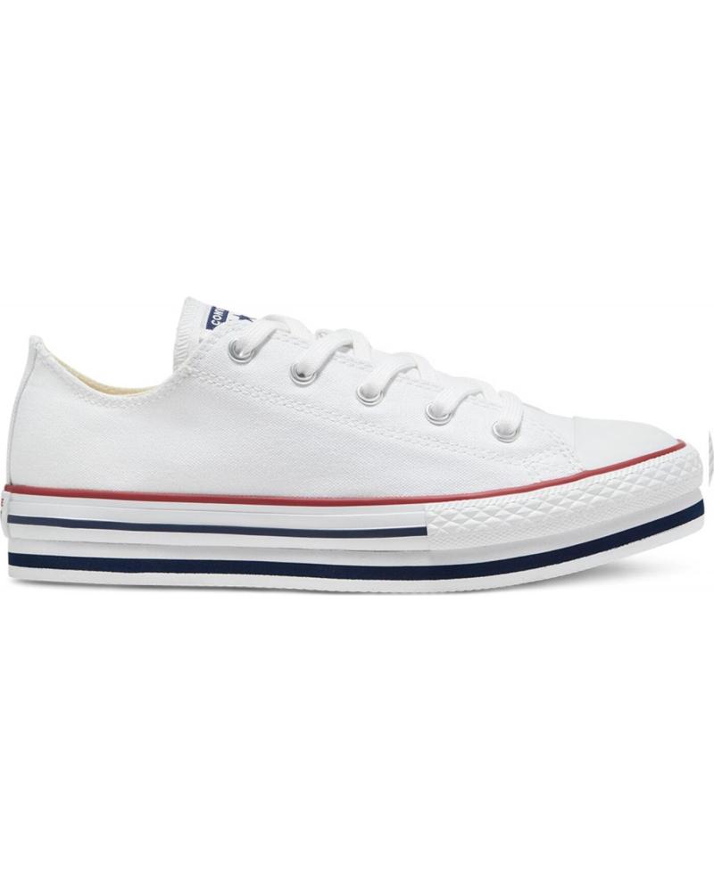 Deportivas de Niña CONVERSE 668028C DOBLE BLANCO