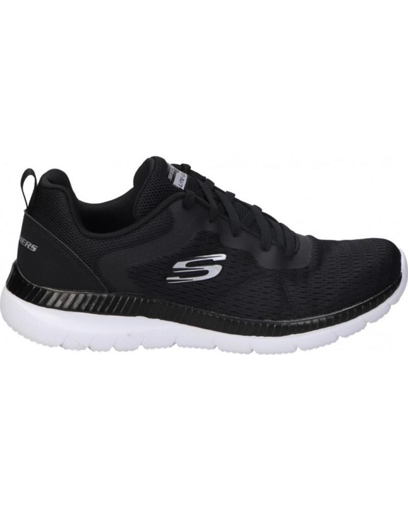 SKECHERS BOUNTIFUL QUICK PATH 12607 BKW - ZAPATILLAS DEPORTIVAS NEGRAS NEGRO