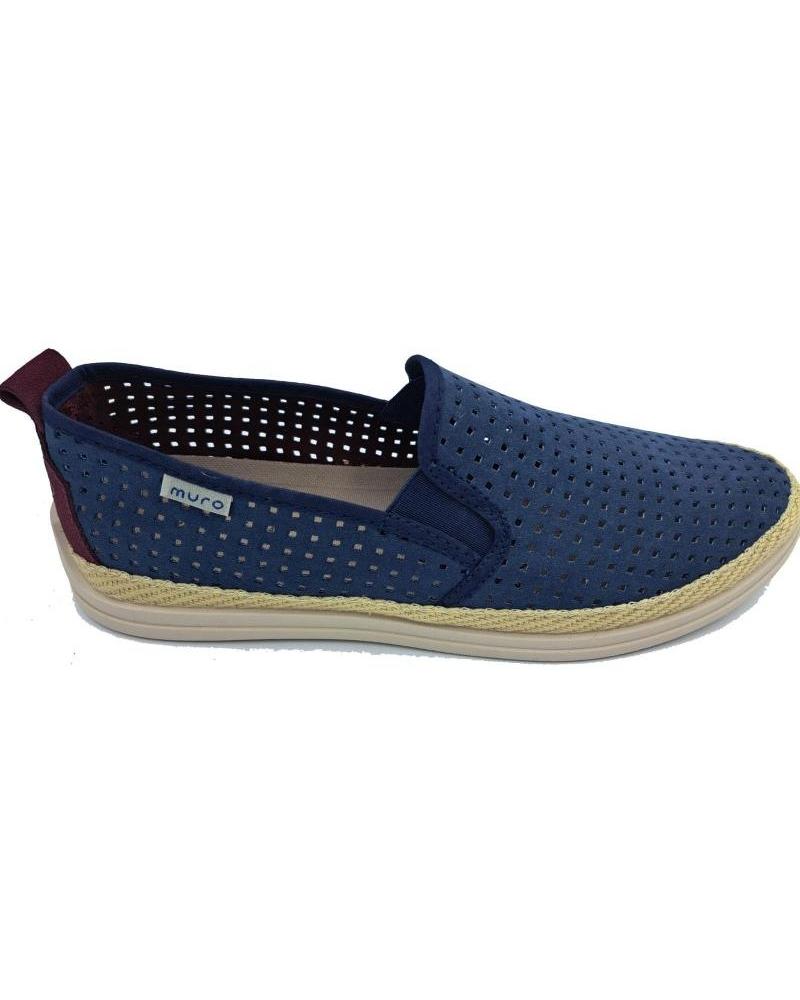 Sapatos de Homem GARRIDO MURO ZAPATILLA CALADA MARINO