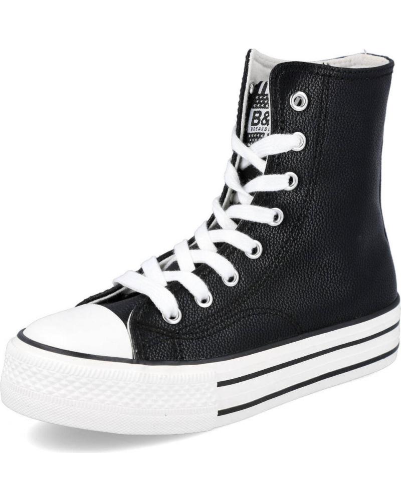 Deportivas de Niña CONGUITOS BW LI552714 ZAPATILLAS PIEL SINTETICA NIÑA NEGRO