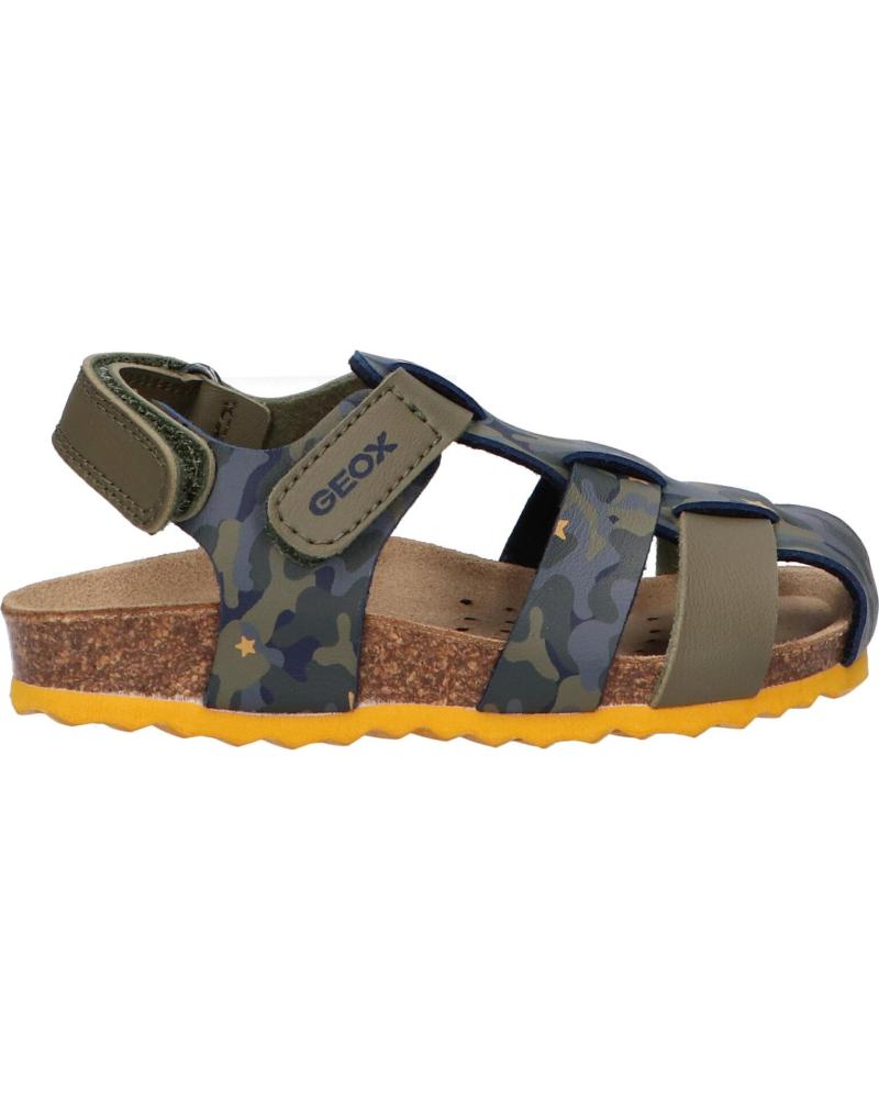 Sandalias de Niño GEOX B452QA 00454 B SANDAL CHALKI C3375 SAGE-OCHREYELLOW