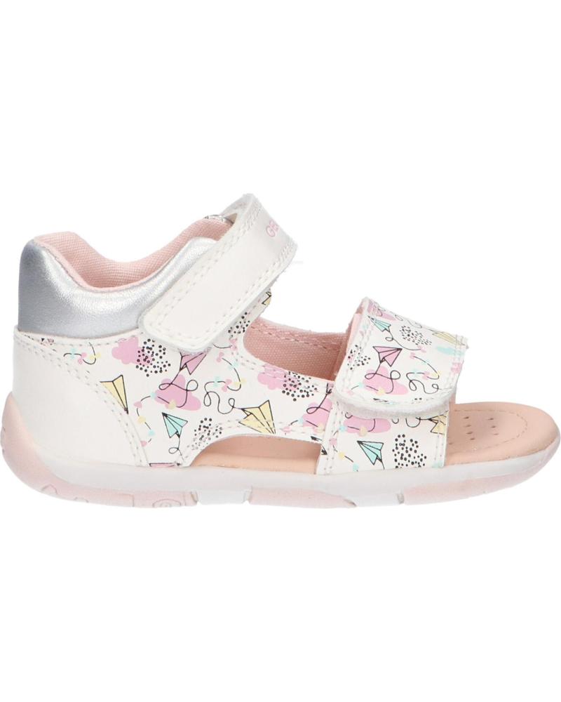 Sandalias de Niña GEOX B450YA 000BC B SANDAL TRAPUZ C0653 WHITE-MULTICOLOR