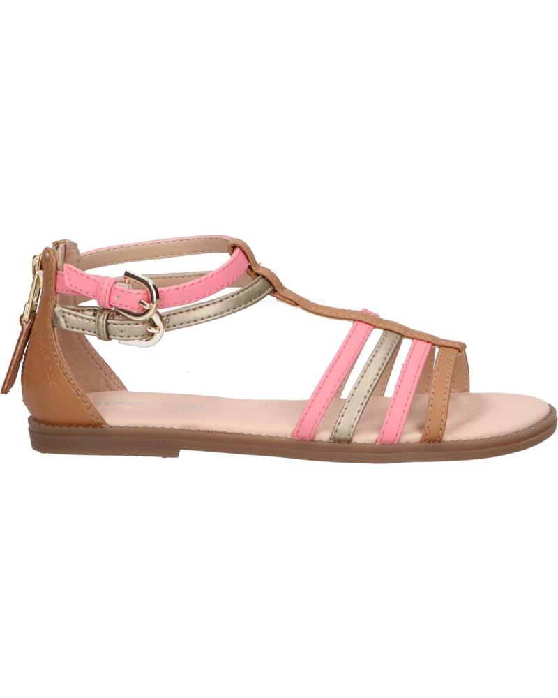 Sandalias de Niña GEOX J7235D 054AJ J SANDAL KARLY C5B7Q BISCUIT-LT CORAL