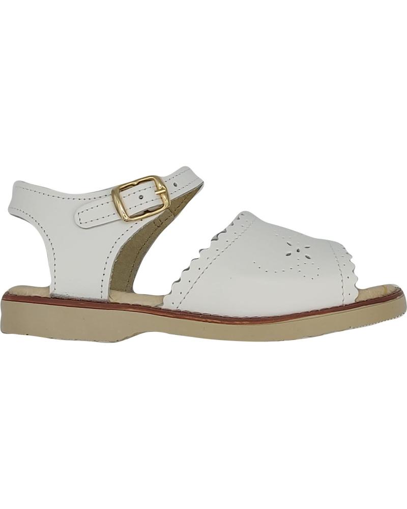 Sandalias de Niña SANDALIA PIEL NINA BLANCO