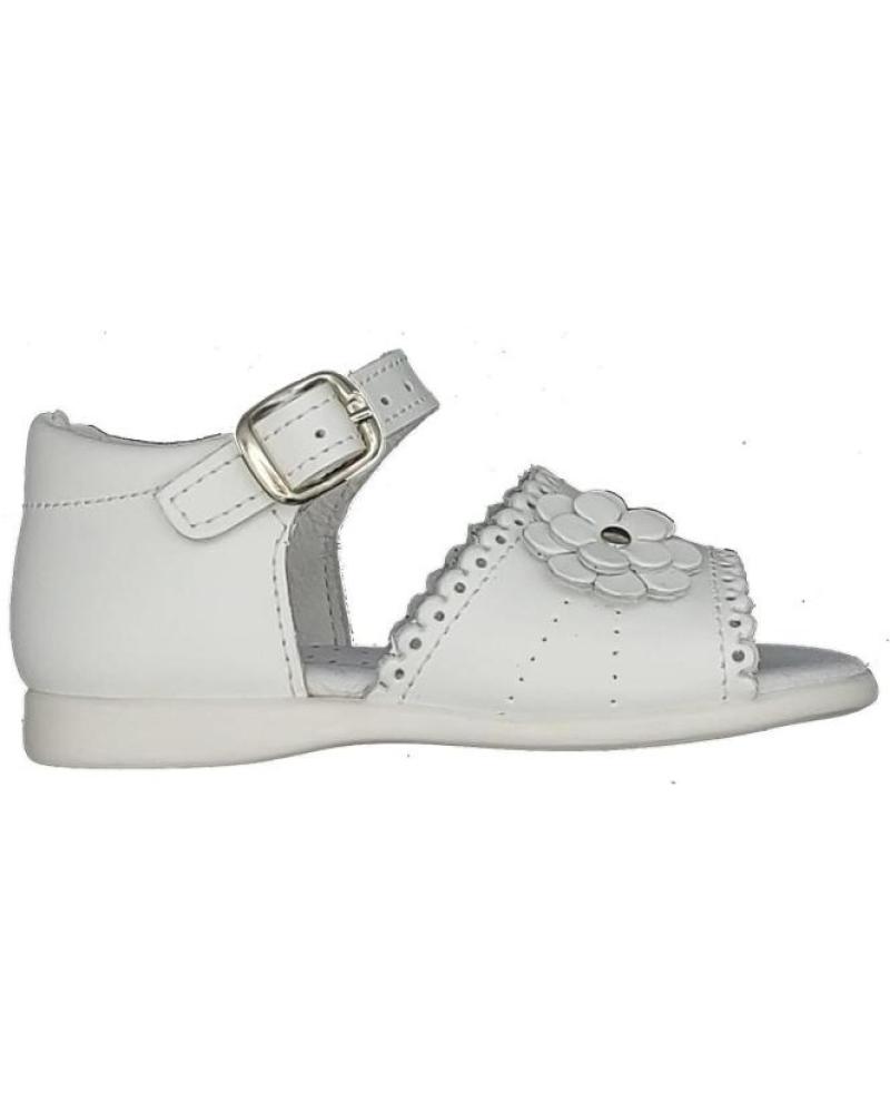 Sandalias de Niña HURAN SANDALIA PIEL NINA BLANCO