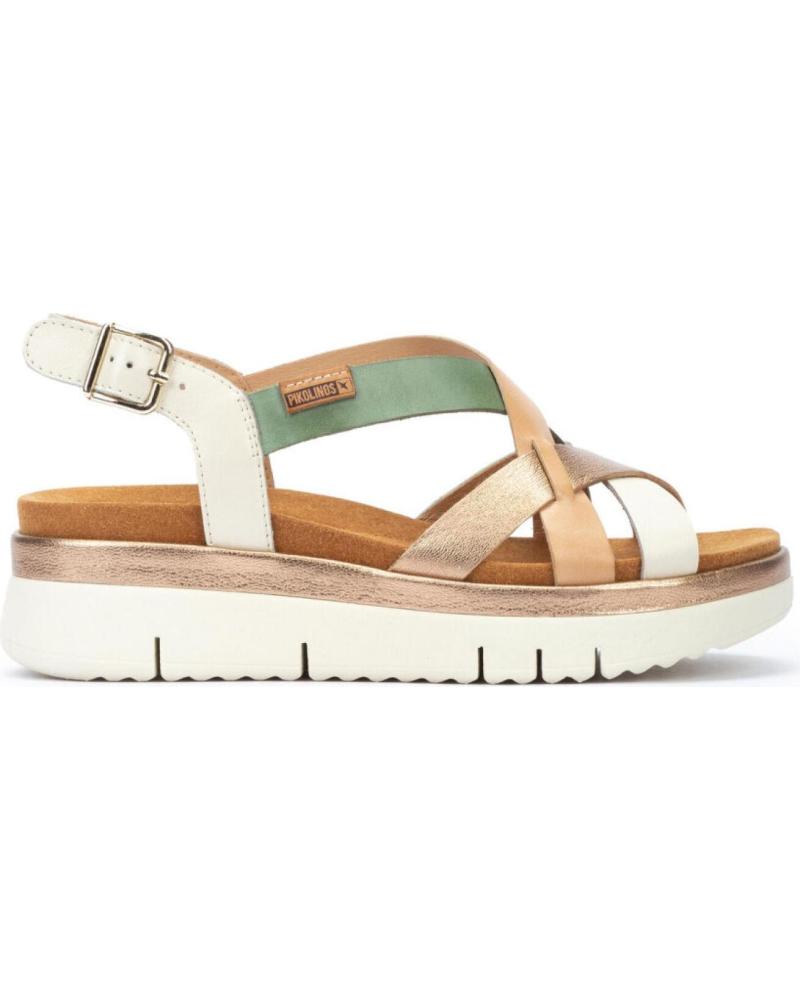 Sandalias de Mujer y Niña PIKOLINOS SANDALIAS PLANAS W4N-0650 MUJER ORO DORADO NATA