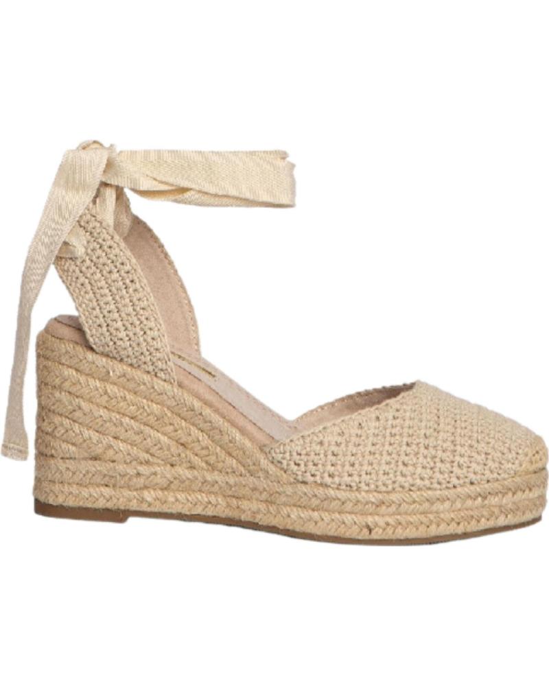 CORINA SANDALIAS DE PLATAFORMA CUÑA ESPARTO M4303 BEIGE NATURAL NATURAL