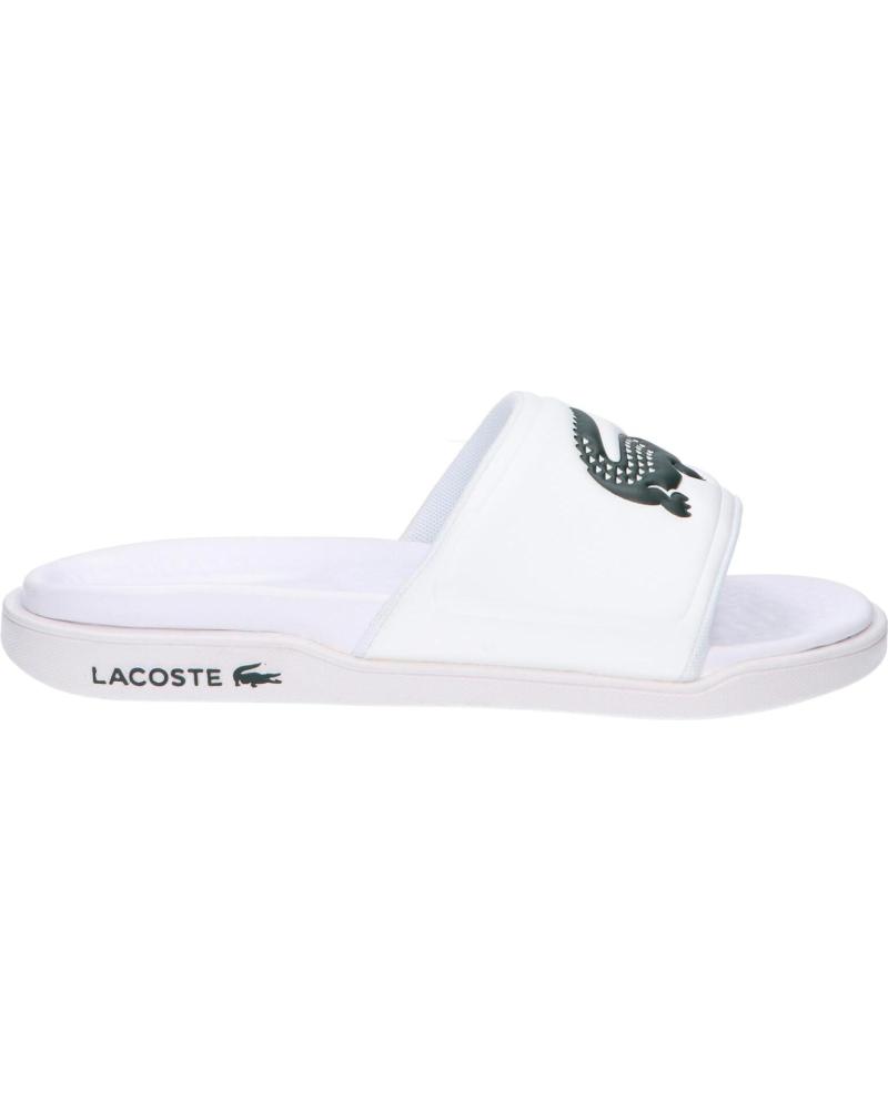 Chanclas de Mujer y Niña y Niño LACOSTE 43CFA1001 SERVE DUAL 1R5 WHT-DK GRN