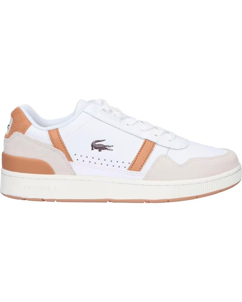 Lacoste 47SMA0066 T-clip Contrasted 2J8 Wht-lt Brw