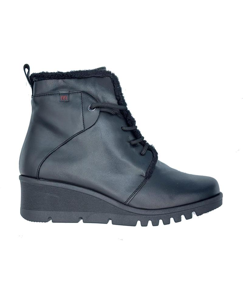Botins de Mulher PEPE MENARGUES BOTIN PIEL CORDON Y CREMALLERA NEGRO