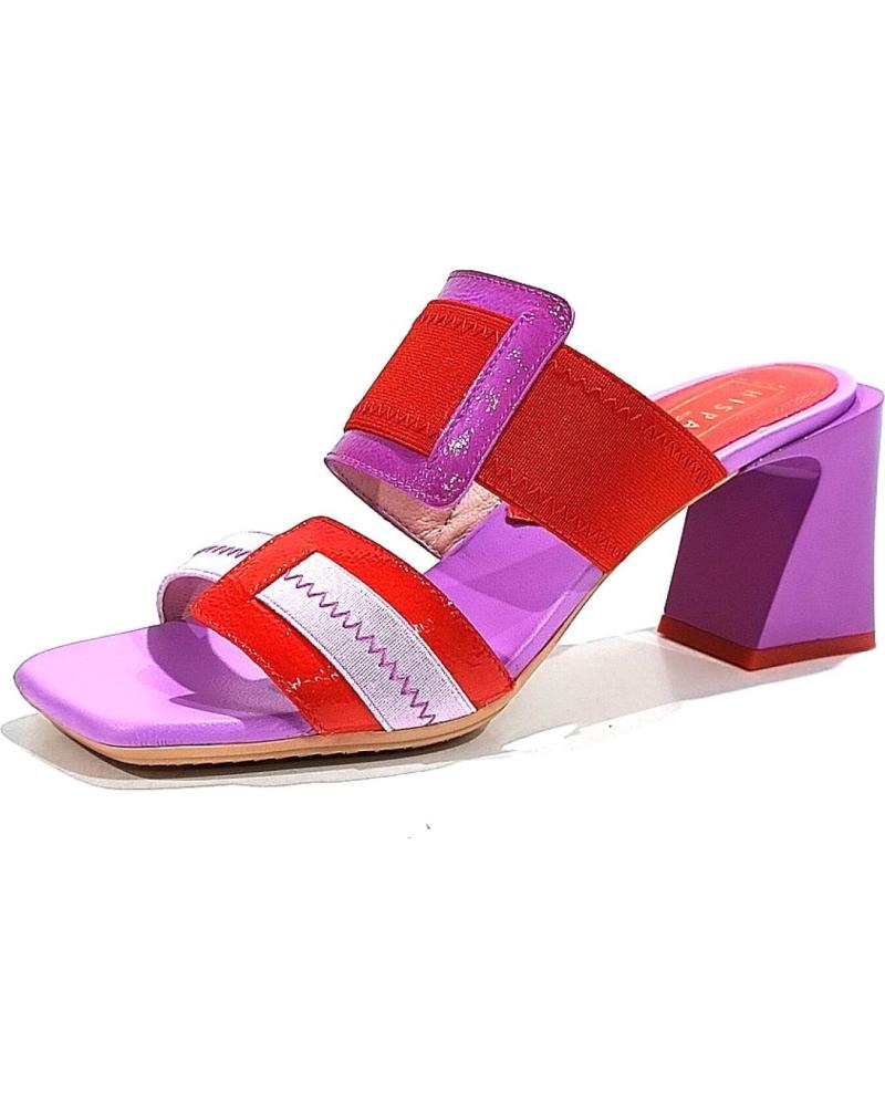 Sandalias de Mujer HISPANITAS SANDALIA DE VESTIR DE PIEL Y TEXTIL CON TACON SCARLETT