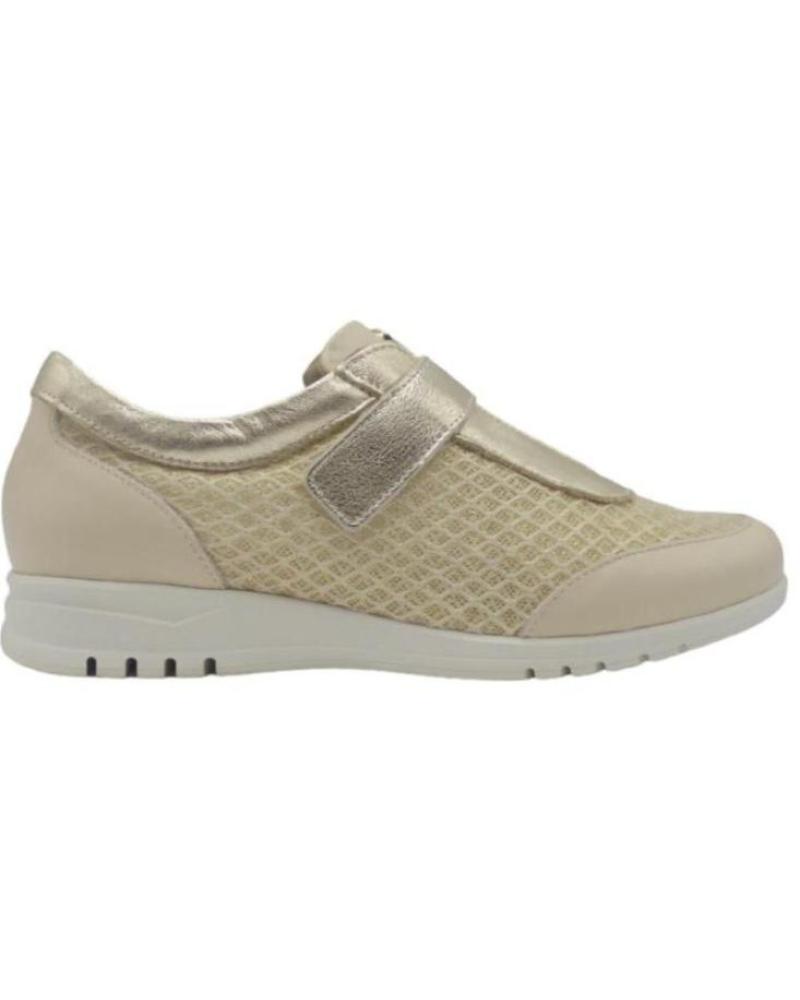 ZAPATILLAS DEPORTIVAS PITILLOS 2825 BEIGE CON VELCRO GOLD