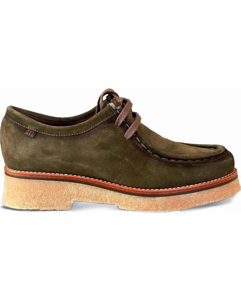 Sapatos de Mulher PEPE MENARGUES MUJER ZAPATO WALLABEE 21100 SERRAJE MUSGO VERDE