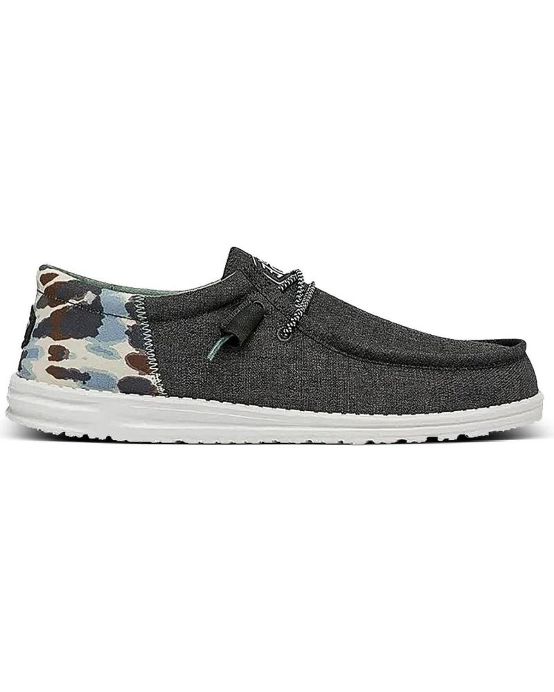 Zapatos de Hombre HEY DUDE HOMBRE MOCASINES WALLY FUNK TIE DYE GRIS