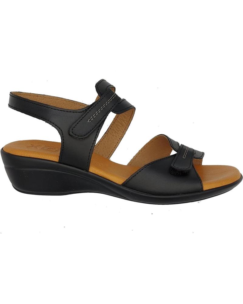 Sandalias de Mujer CALZADOMANIA SANDALIA PIEL VELCROS NEGRO