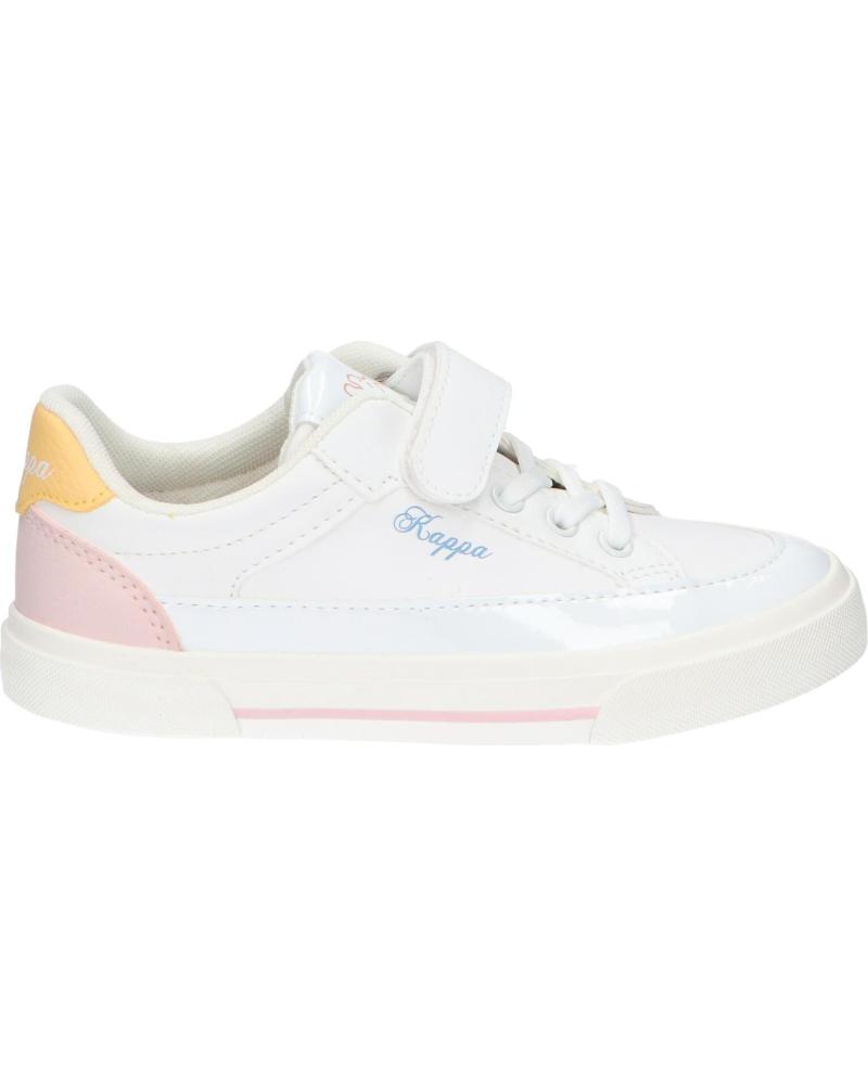 Deportivas de Niña KAPPA 381R2SW MIA KID EV A09 WHITE-PINK LT-YELLOW VANILLA