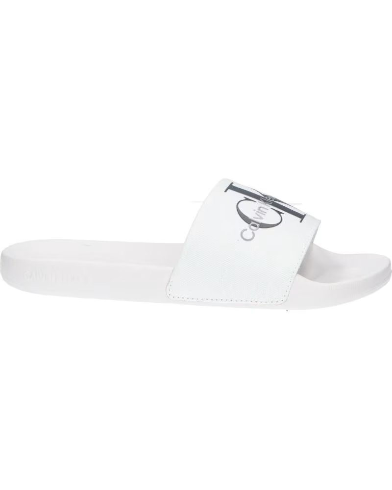 Calvin Klein YM0YM00061 Slide Monogram Ybr Bright White-black