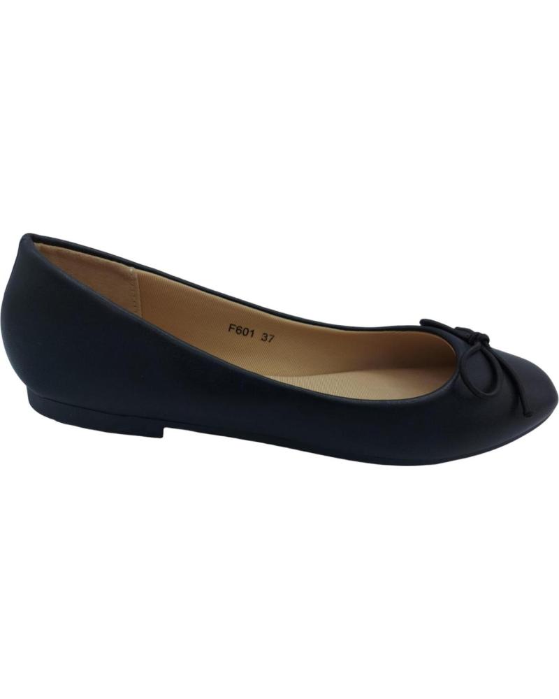 Bailarinas de Mujer CALZADOMANIA MANOLETINA NEGRA LAZO NEGRO