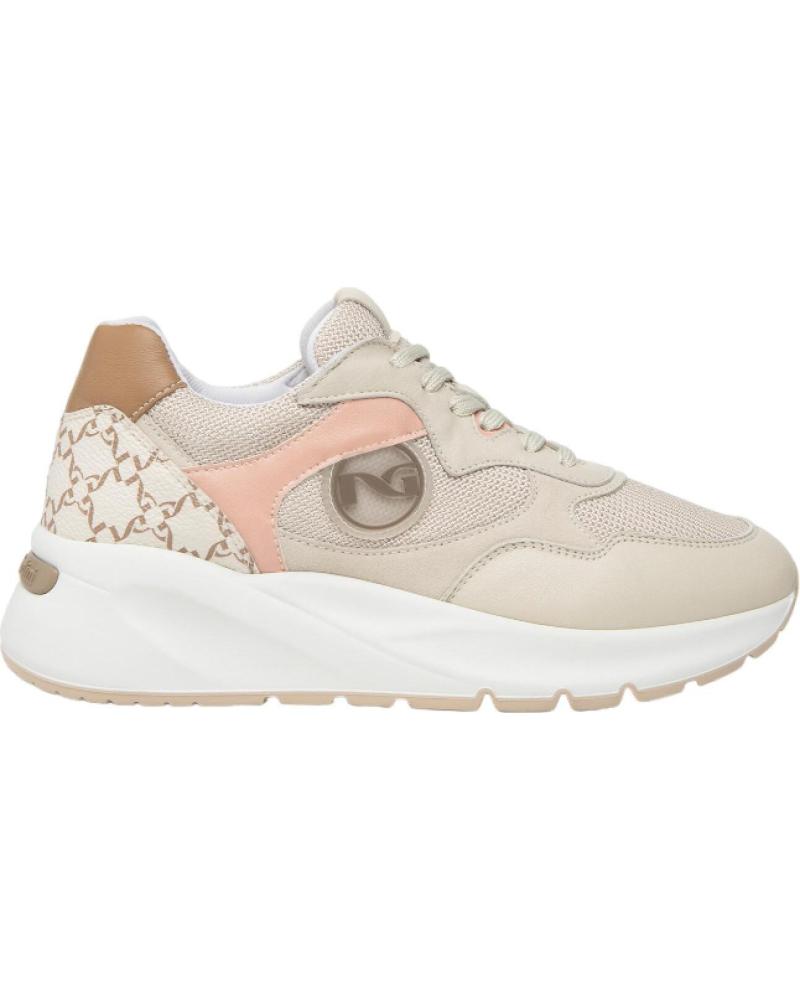Zapatillas deporte de Mujer NERO GIARDINI VELVET 1039 T DRAGON IVORY 612 E409857D BEIGE