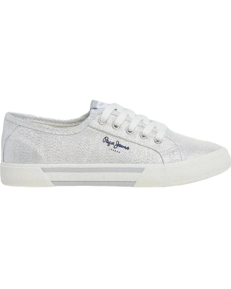 Zapatillas deporte de Mujer PEPE JEANS PLS31439 BRADY PARTY PLATA