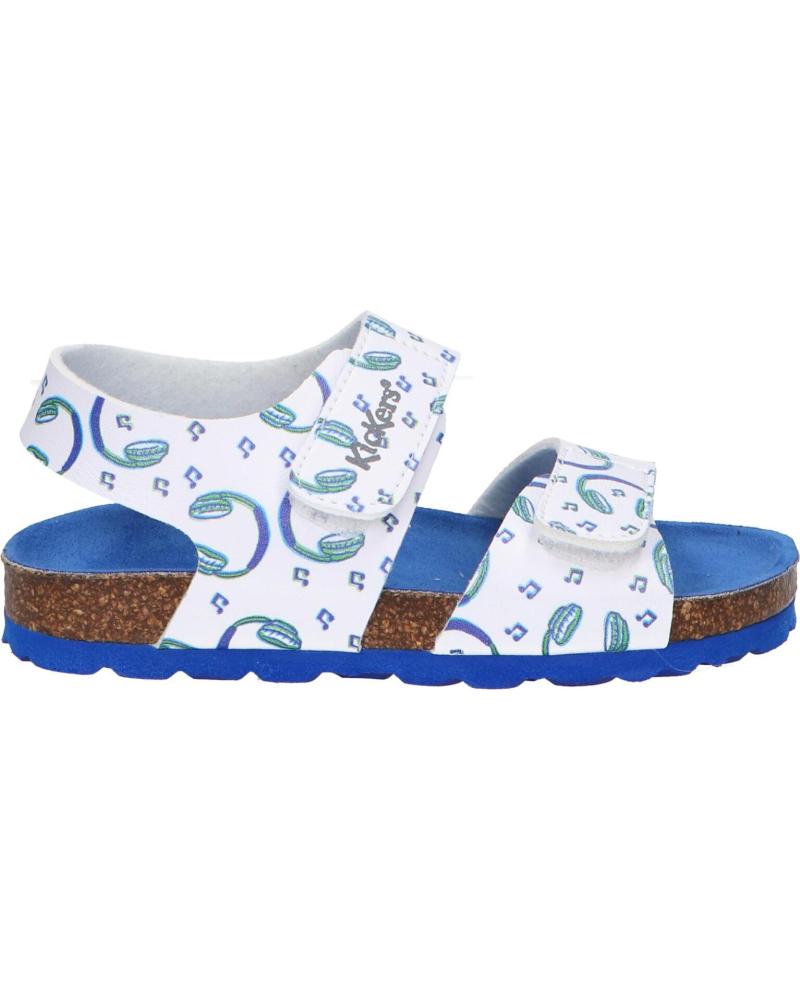 Sandalias de Niño KICKERS 895457-10 SUMMERKRO 33 BLANC MUSIQUE