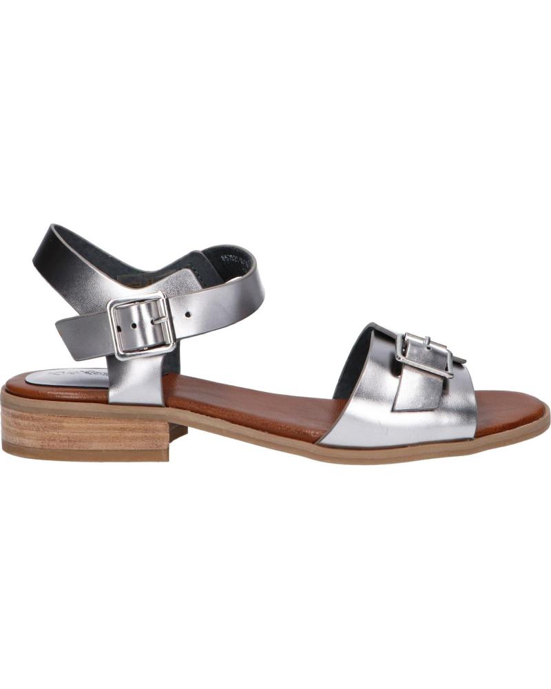Sandalias de Mujer KICKERS 857921-50 BUCIDI 162 ARGENT FONCé