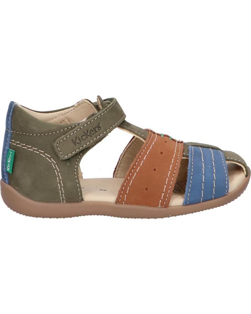 Sandalias de Niño KICKERS 785420-10 BIGBAZAR 203 KAKI FONCE MARR