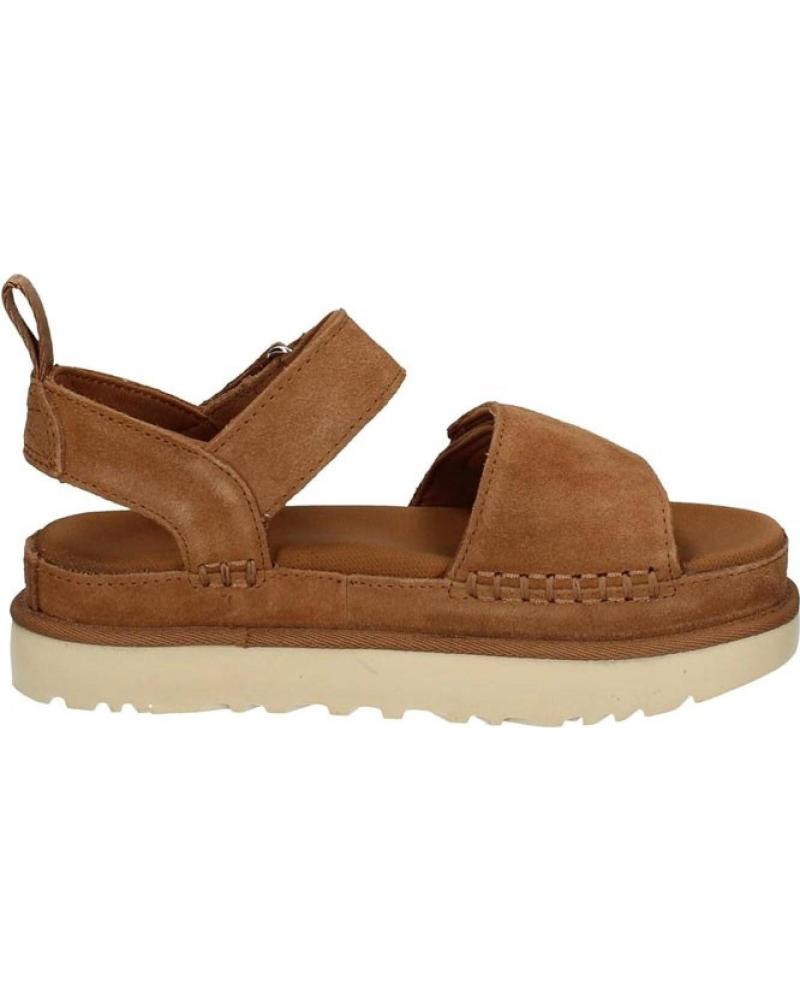 SANDALIAS PLATAFORMA 1136783 EN PIEL MARRóN