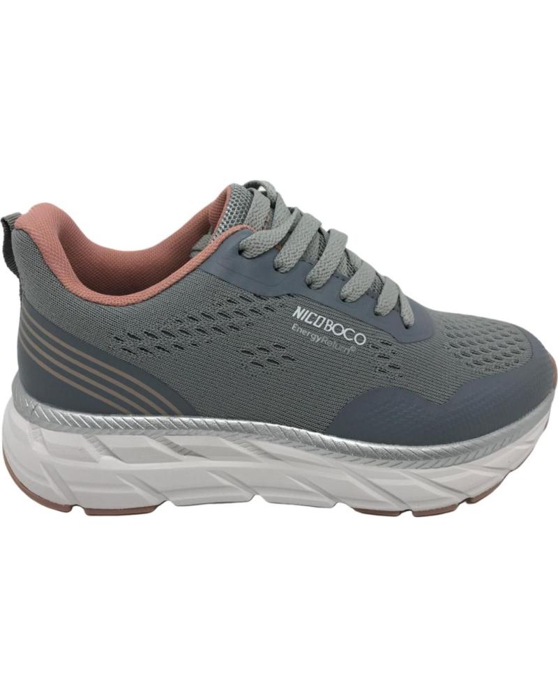 Zapatillas deporte de Mujer NICOBOCO ZAPATILLA RUNNING MUJER RAIMON GRIS