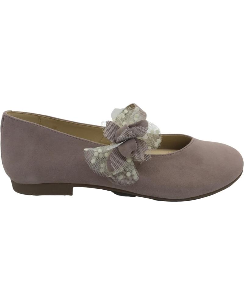 Sapatos de Menina ANDANINES ZAPATO COMUNION NINA 241558-5 NUDE