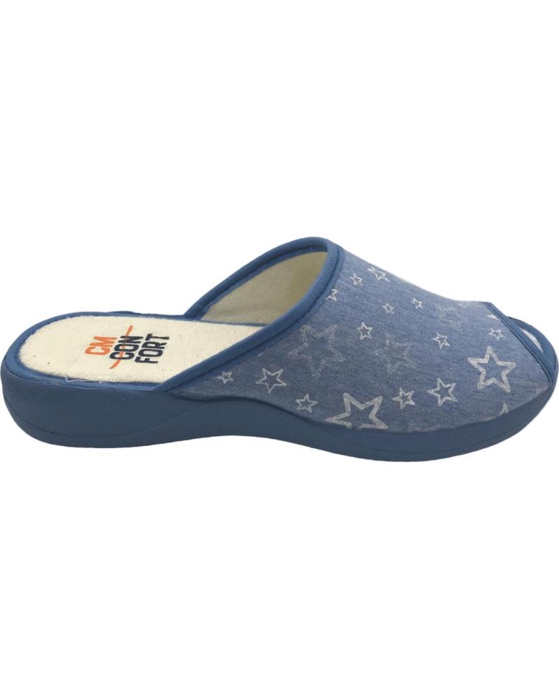 Pantufas de Mulher CMCONFORT ZAPATILLA CASA MUJER CM CONFORT 20243 CELESTE