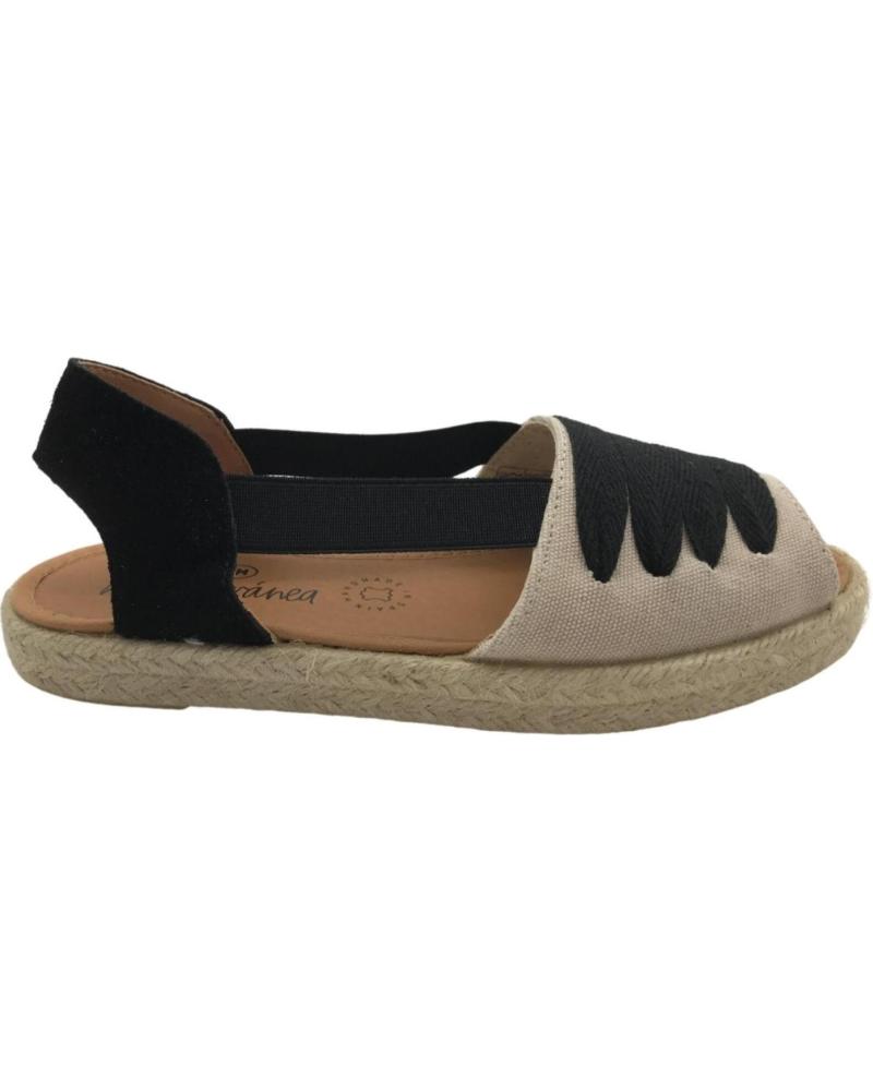 Sandálias de Mulher CM MEDITERRANEA ALPARGATA MUJER DUNE NEGRO MEDITERRANEA 30140 BEIG