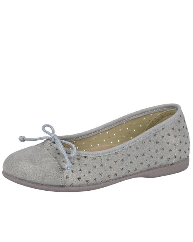 BAILARINAS BATILAS 140-059-105 PERFORADAS GRIS GRIS