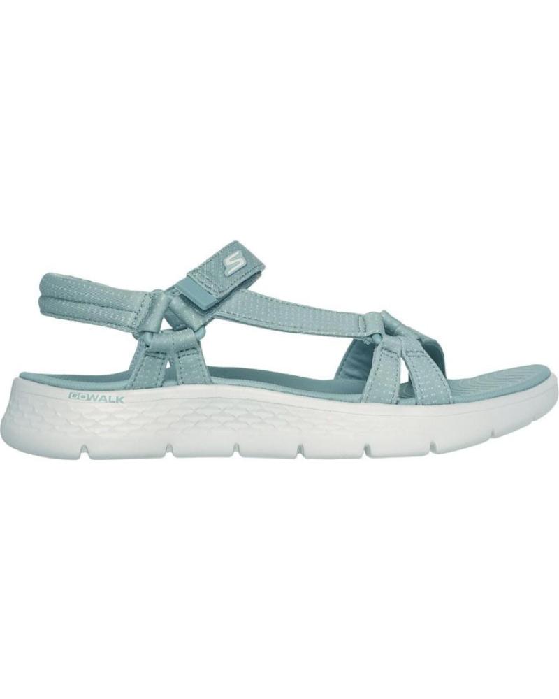 SKECHERS SANDALIAS PLANAS 141451 VERDE VERDE