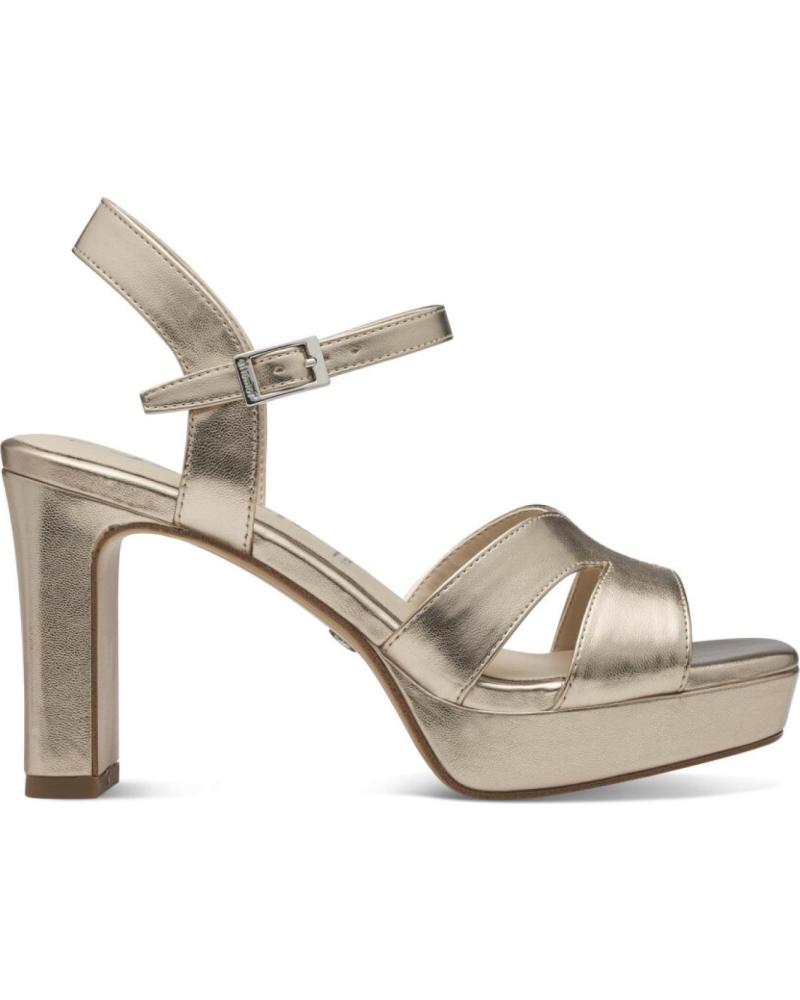Sandalias de Mujer TAMARIS SANDALIA DE TIRAS ANTE NEGRO TACON ALTO PARA MUJER DE TAMAR 933 LIGHT GOLD