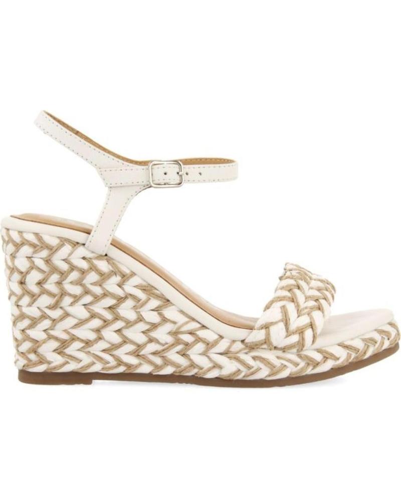 GIOSEPPO SANDALIA CUÑA TRENZADA TIGARD 72006 BLANCO BLANCO