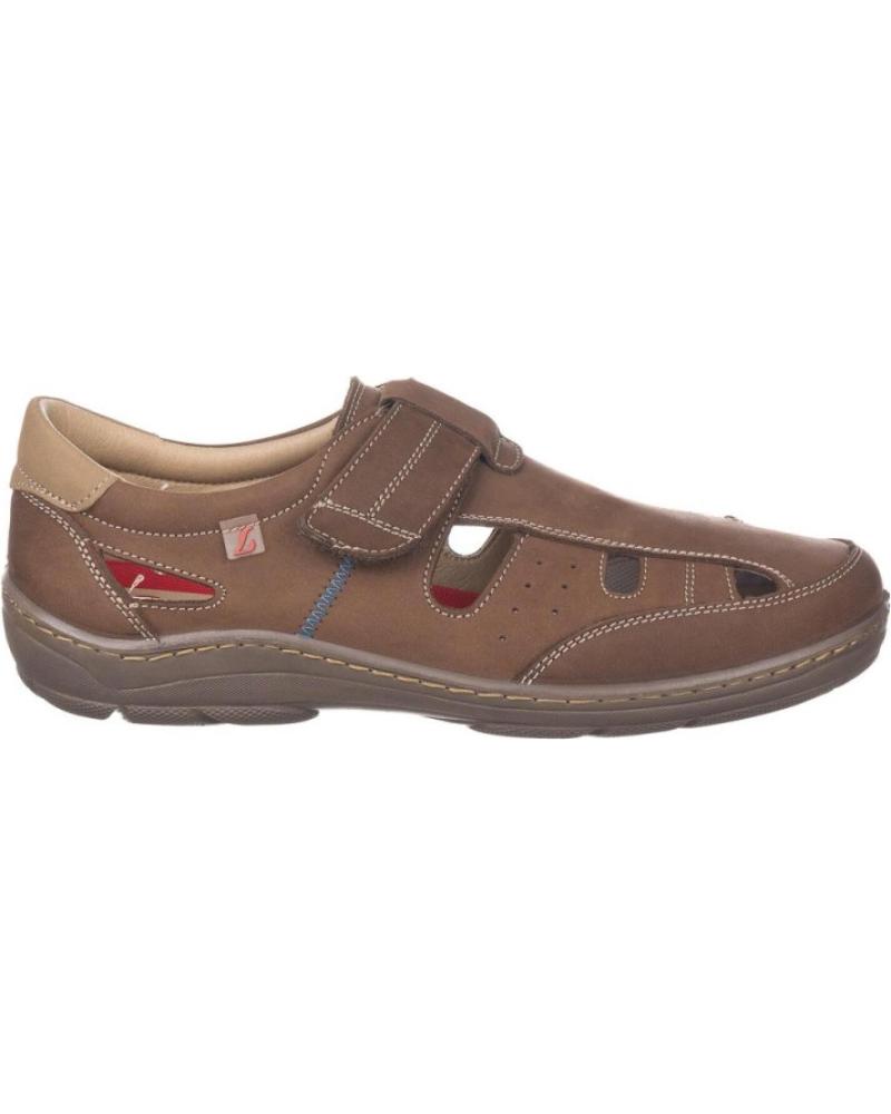 Sandalias de Hombre LUISETTI SANDALIAS LUISETTI 37103 CIERRE VELCRO MARRóN