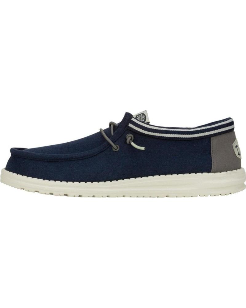 Zapatos de Hombre HEY DUDE HOMBRE MOCASINES WALLY LETTERMAN MARINO GRIS VARIOS COLORES