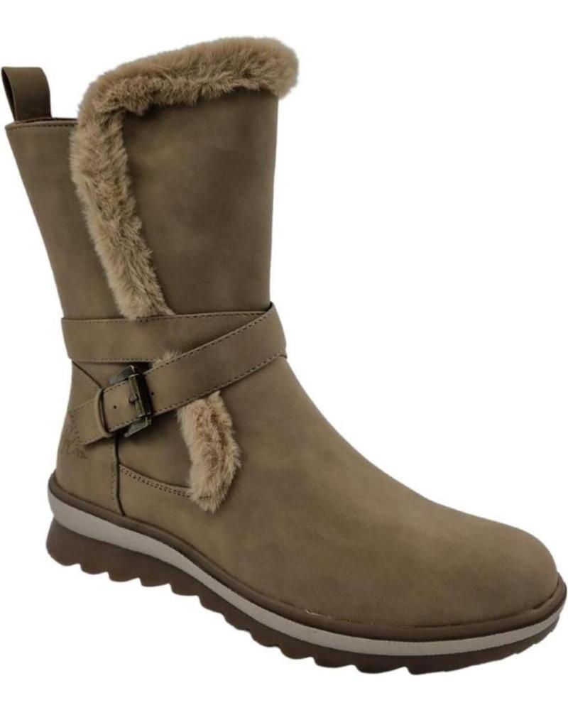 Botas de Mulher CRECENDO BOTAS OTONO INVIERNO POPCORN VARIOS 1030 NEGRO