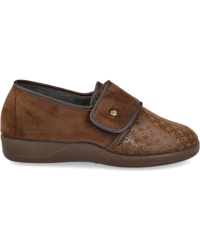 Calzado de casa de Mujer DEVALVERDE 1109 ZAPATILLAS MUJER MARRON