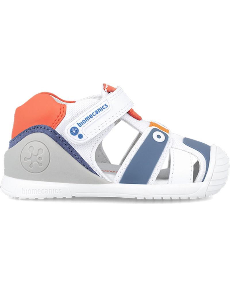 Bebé de Niño BIOMECANICS SANDALIA PRIMEROS PASOS SPORT 242154-A BLANCONARANJA