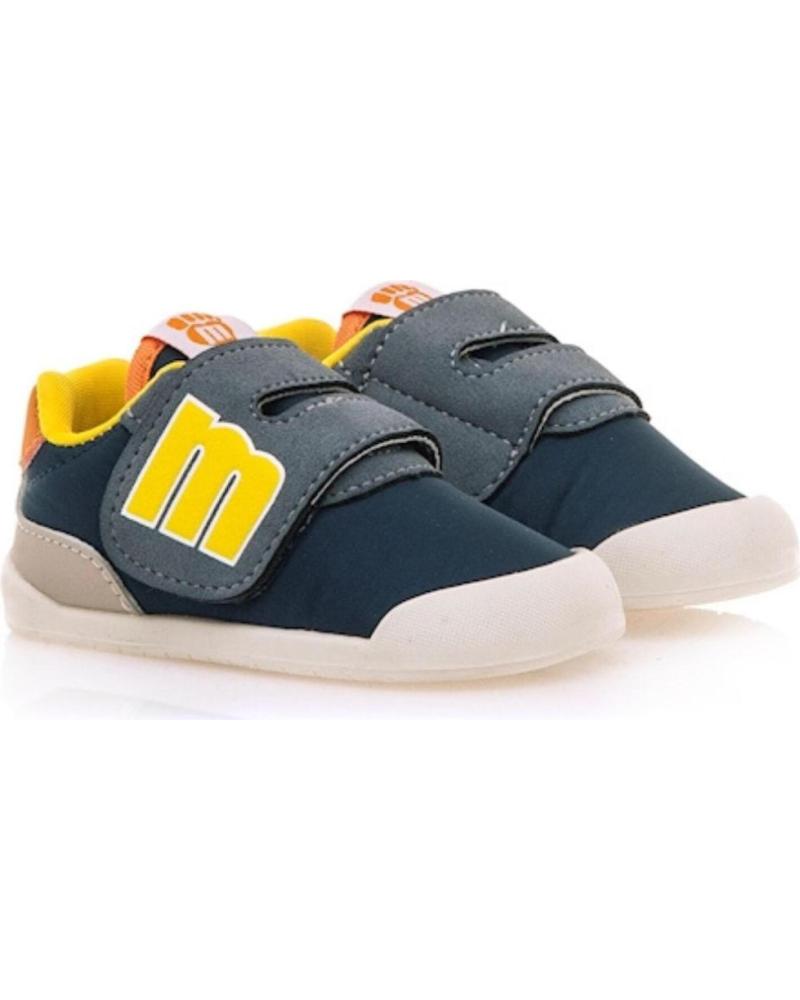 ZAPATILLAS INFANTILES MTNG MUSTANG CON VELCRO Y LOGO 'M' AZULES AZUL
