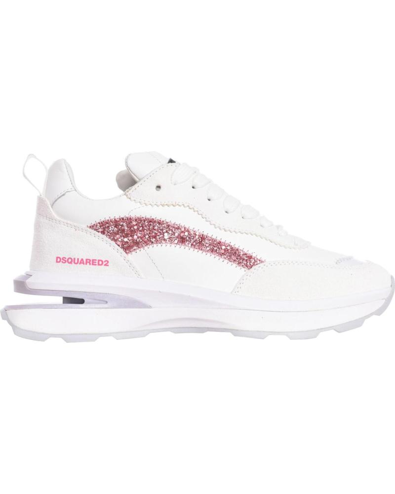 Zapatillas deporte de Mujer DSQUARED2 ZAPATILLAS DEPORTIVAS SLASH SNW0183-01505796 MUJER BLANCO-ROSA