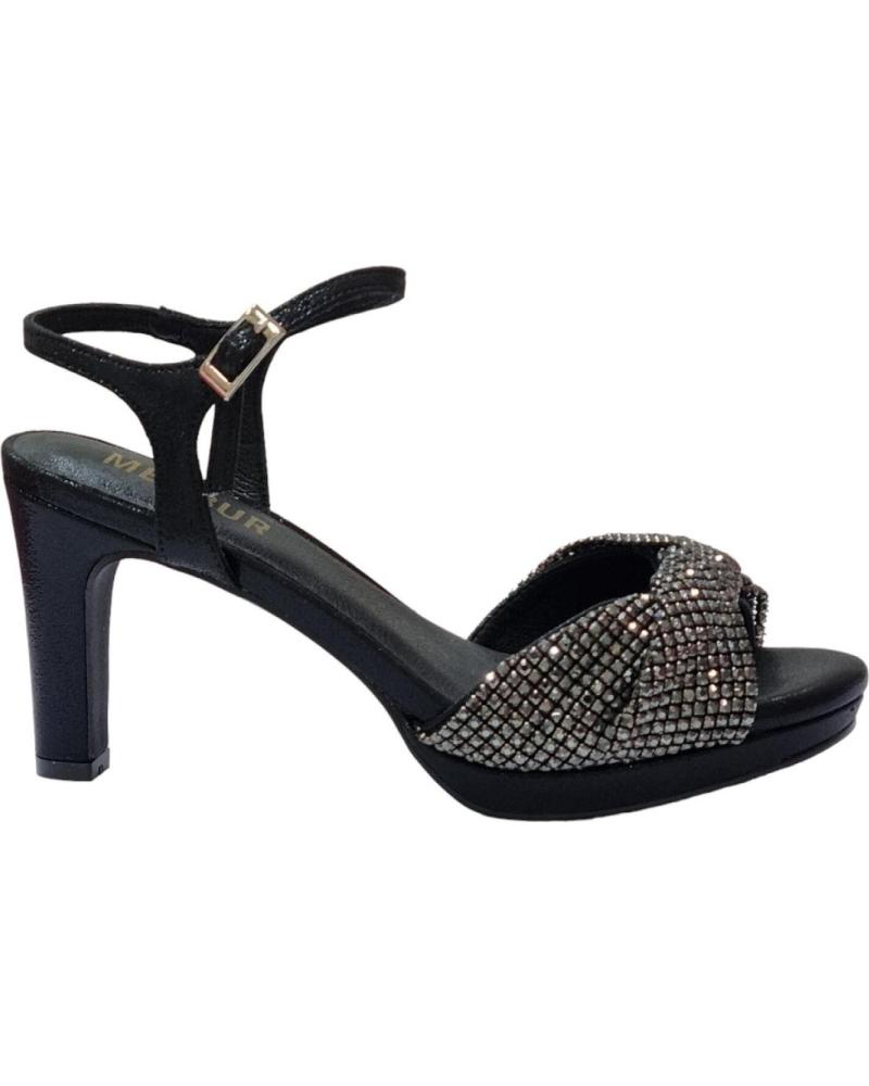 Sandalias de Mujer MENBUR SANDALIAS NEGRAS TACON 01 BLACK
