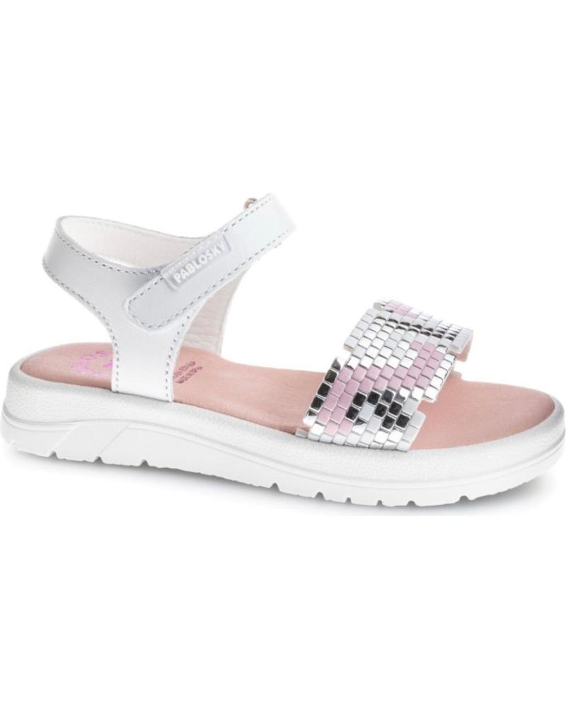 Sandalias de Niña PABLOSKY SANDALIAS PABLOSKY NIÑA PLATAFORMA BLANCA BLANCO